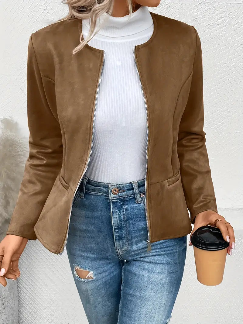 Maxima | Slim Fit Jacket with Zip