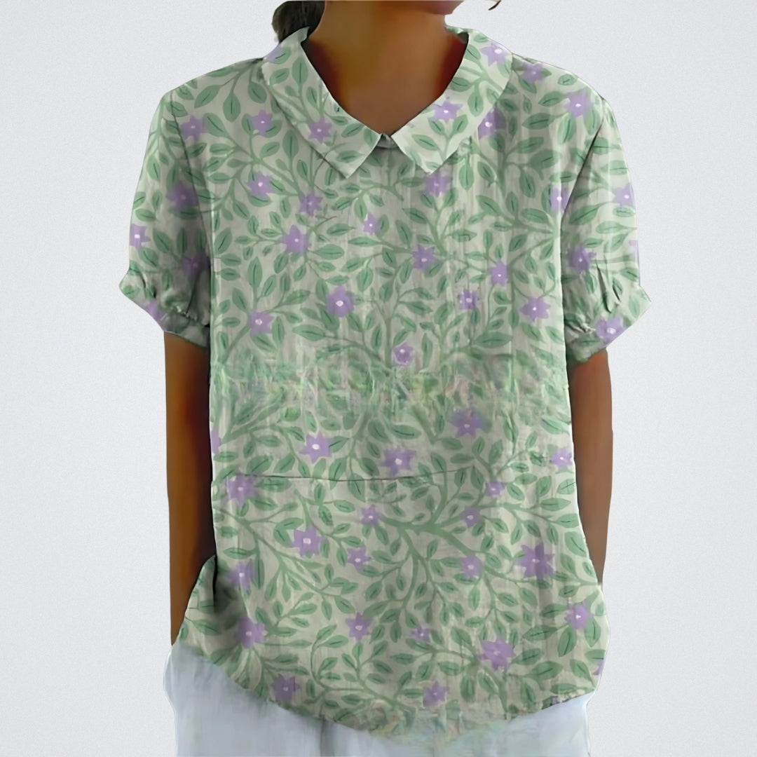 Sophia | Printed Floral Blouse