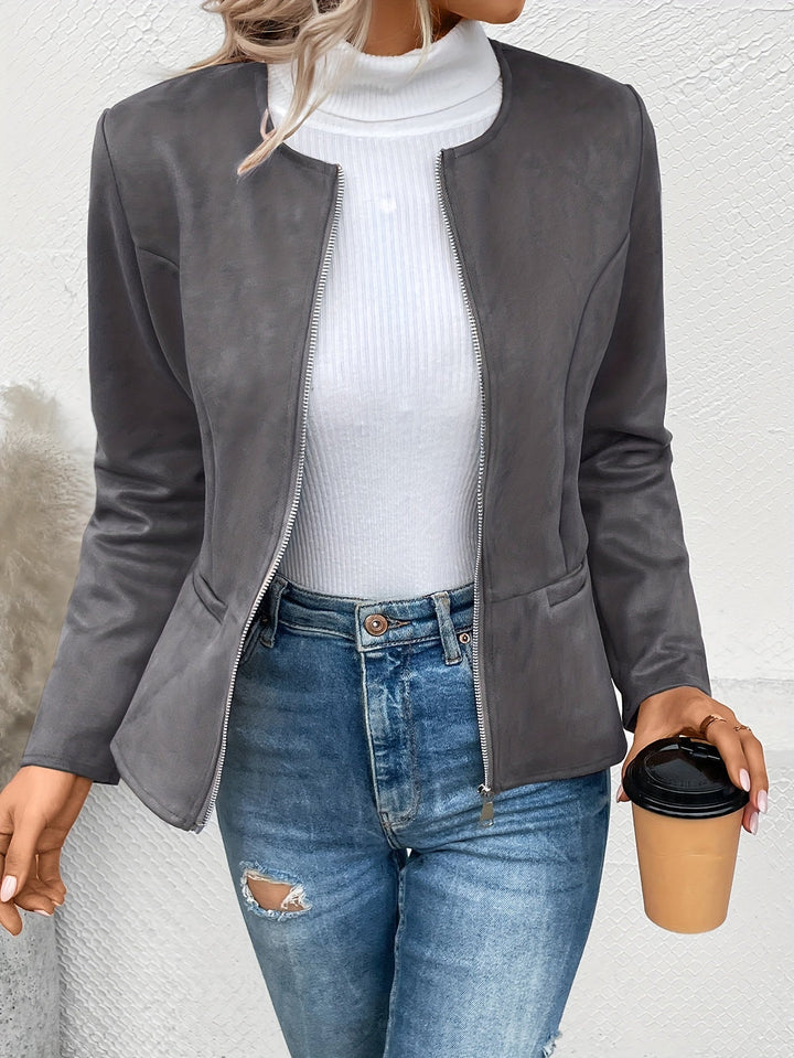 Maxima | Slim Fit Jacket with Zip