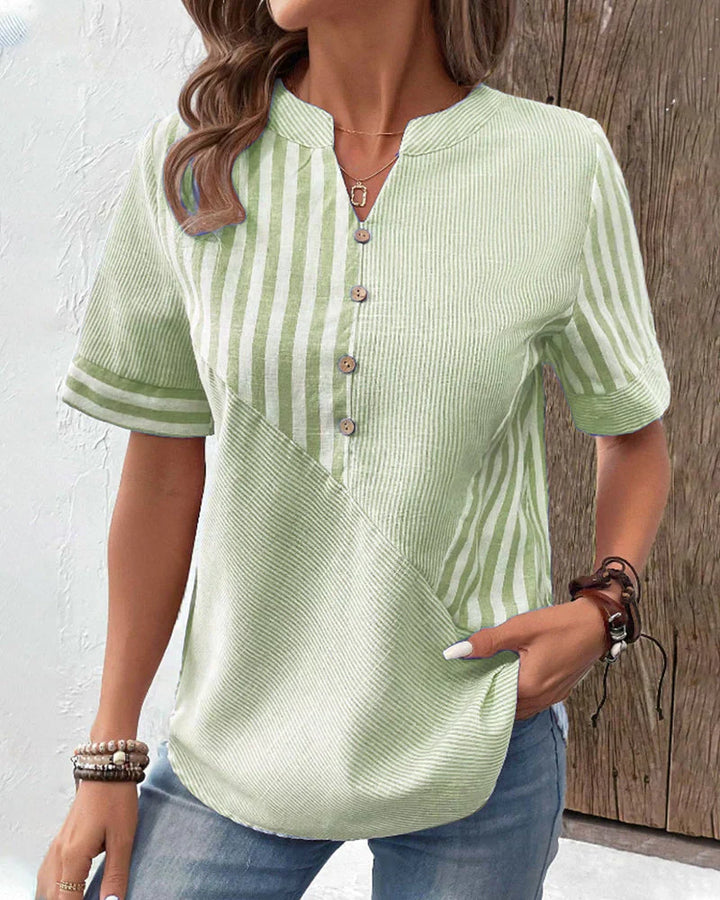 Louise | Elegant Striped Blouse