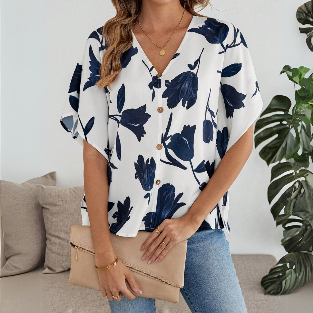 Viola | Stylish Floral Blouse