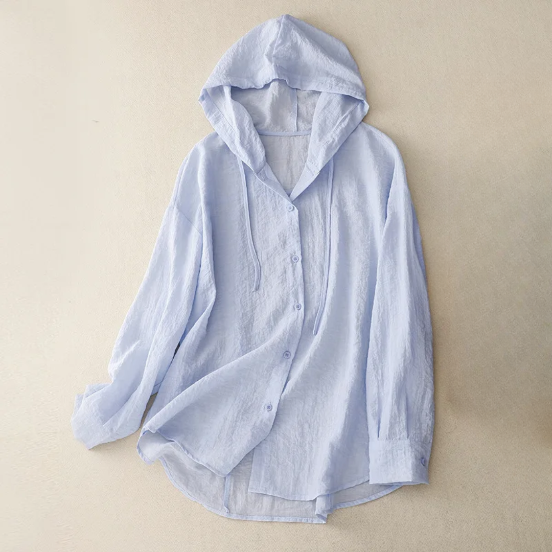 Melanie | Lightweight Hooded Blouse