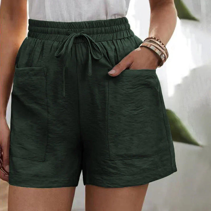 Rosalie | Linen Shorts with Pockets