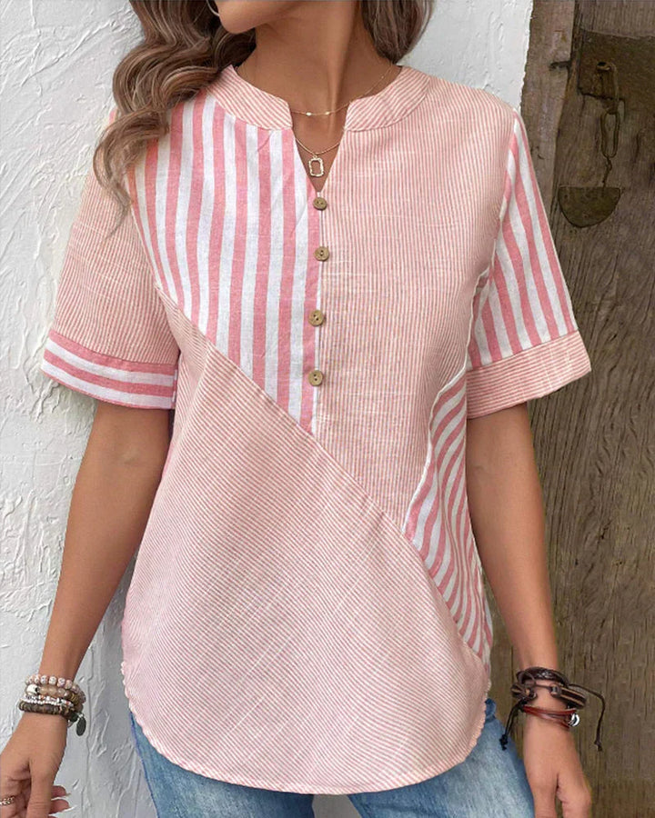 Louise | Elegant Striped Blouse