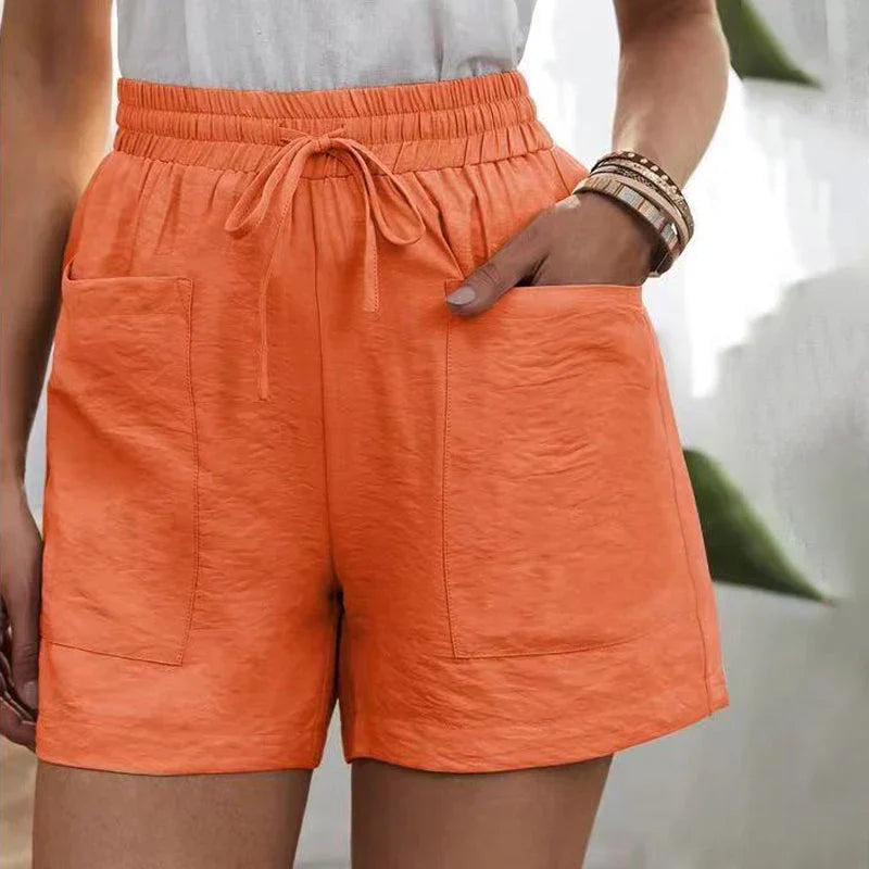 Rosalie | Linen Shorts with Pockets