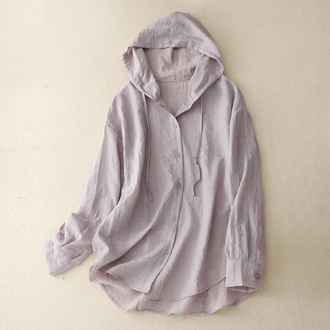 Melanie | Lightweight Hooded Blouse