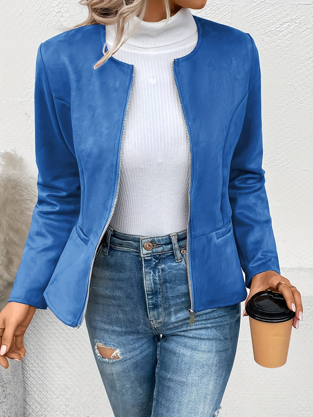 Maxima | Slim Fit Jacket with Zip