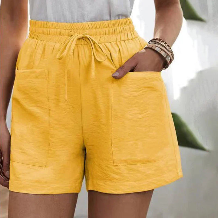 Rosalie | Linen Shorts with Pockets