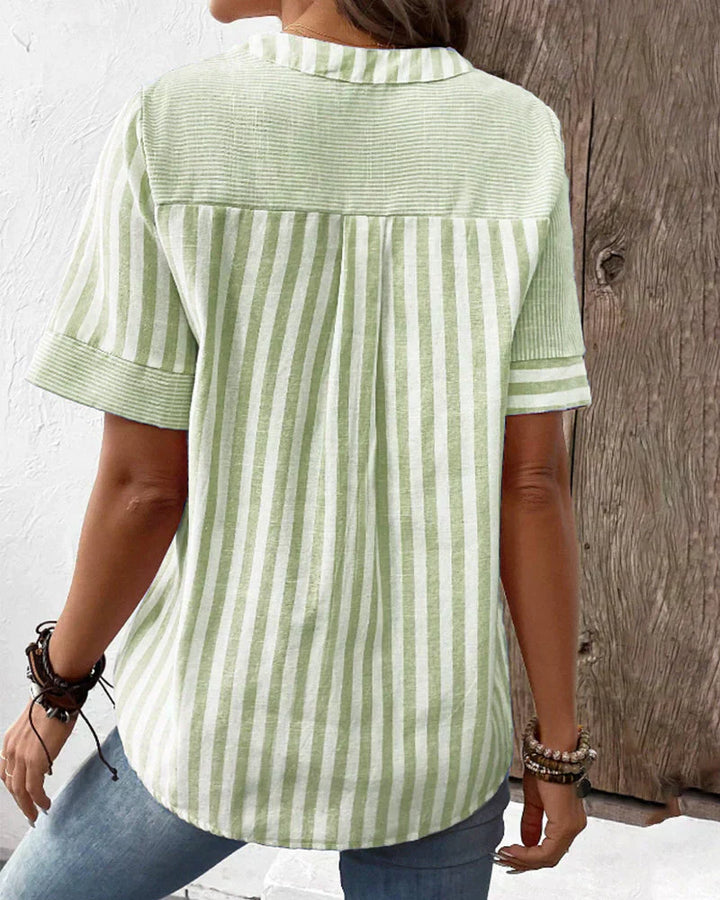 Louise | Elegant Striped Blouse