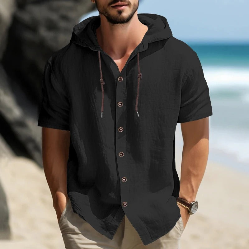 Osvaldo | Lightweight Hooded Blouse
