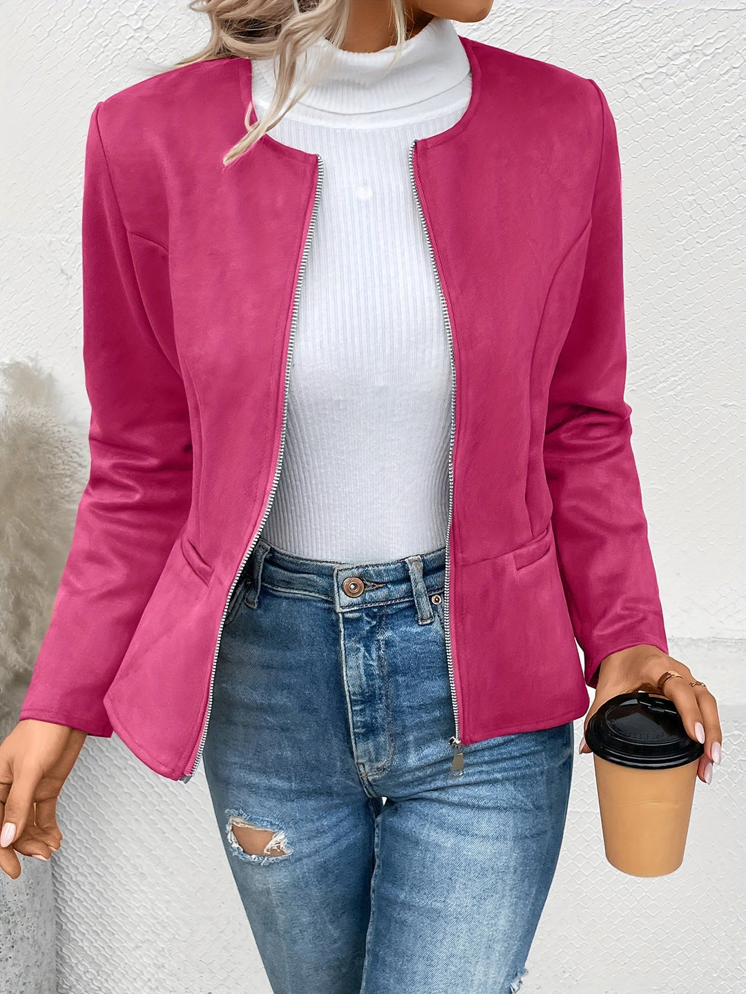 Maxima | Slim Fit Jacket with Zip