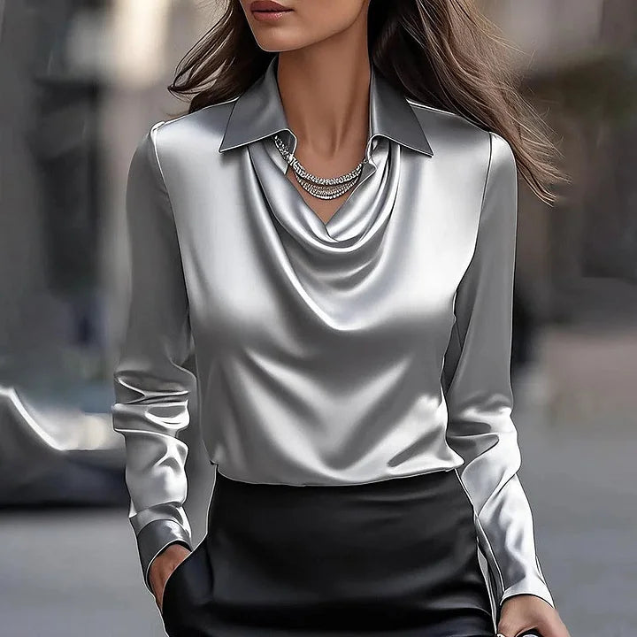 Leona | Elegant Silk Blouse