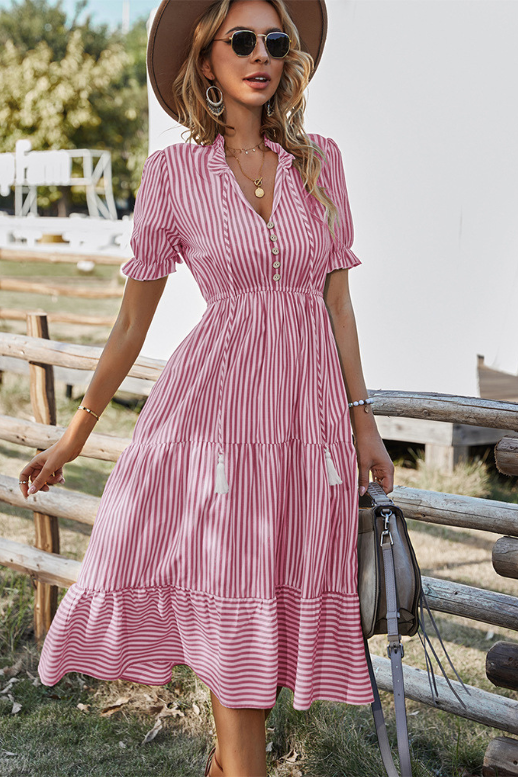 Helena | Striped Dress