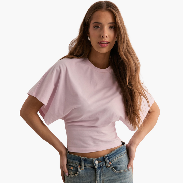 Sophia | T-Shirt with Wide Sleeves and Icon Design