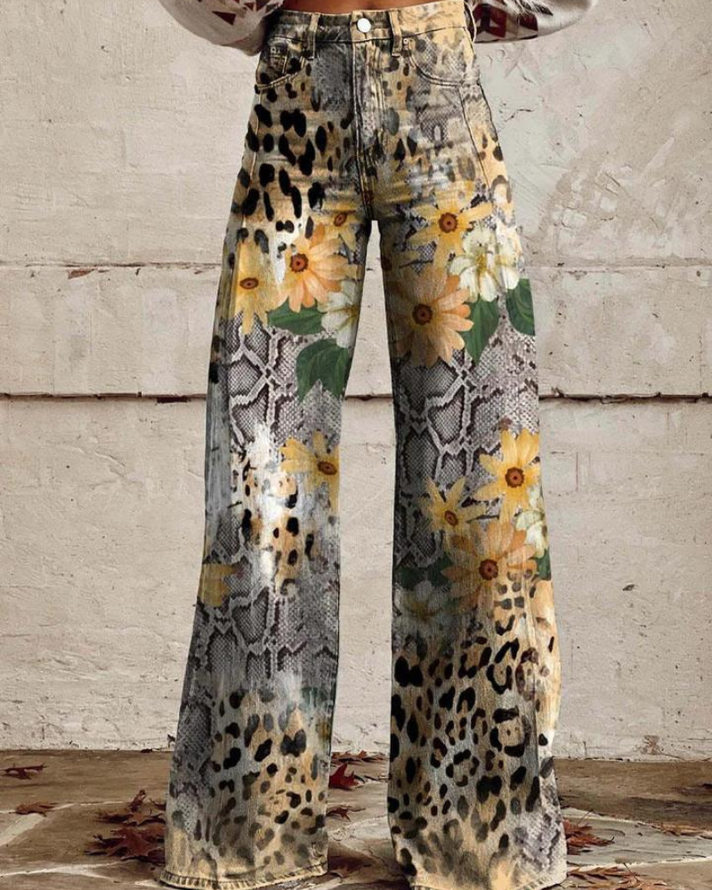 Flora | Boho Vibes Wide-Leg Trousers