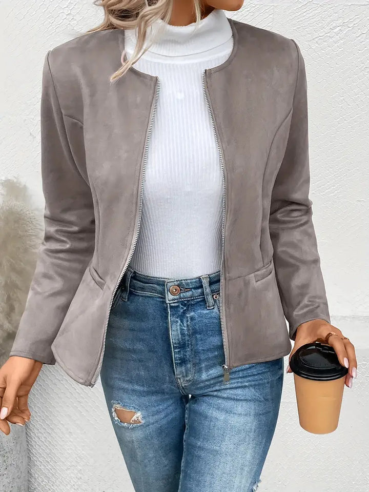 Maxima | Slim Fit Jacket with Zip