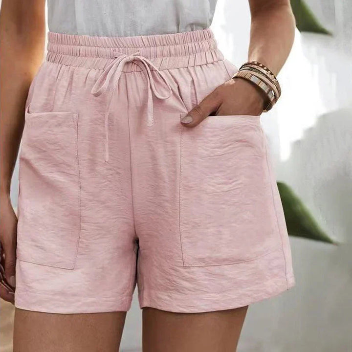 Rosalie | Linen Shorts with Pockets