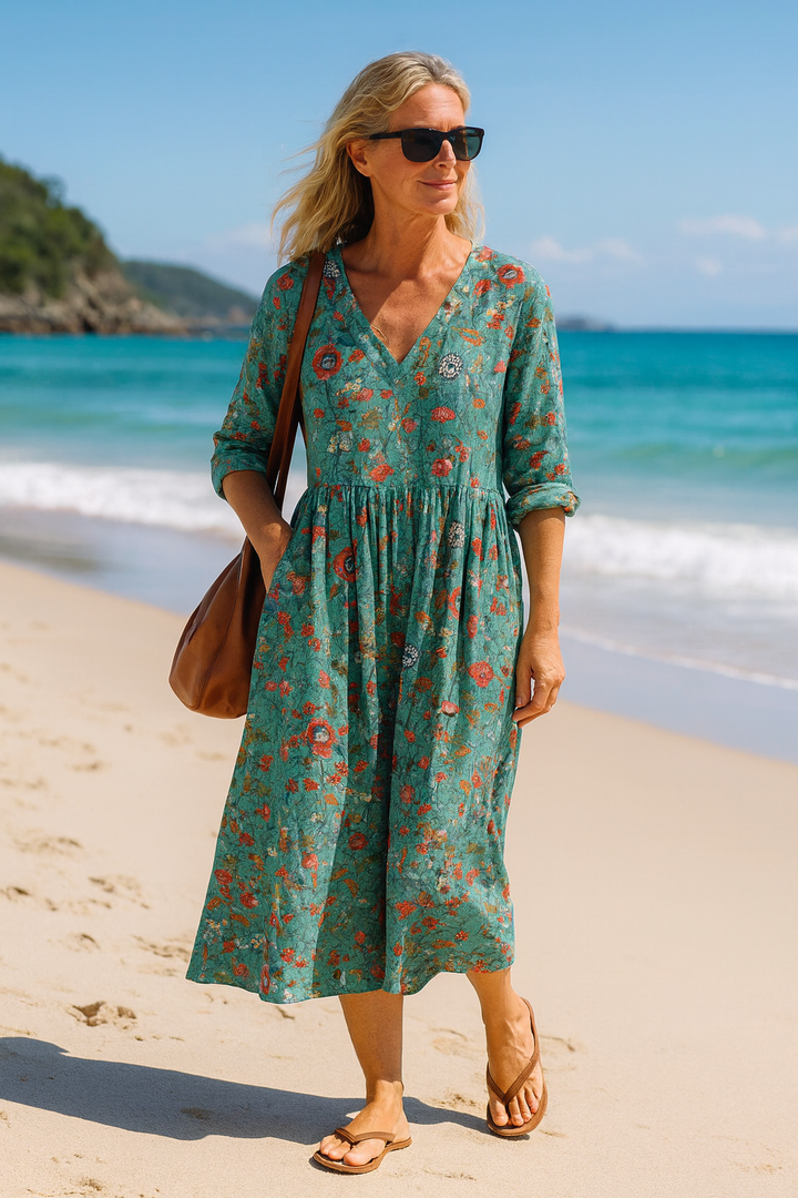 Diane | Elegant Floral Dress