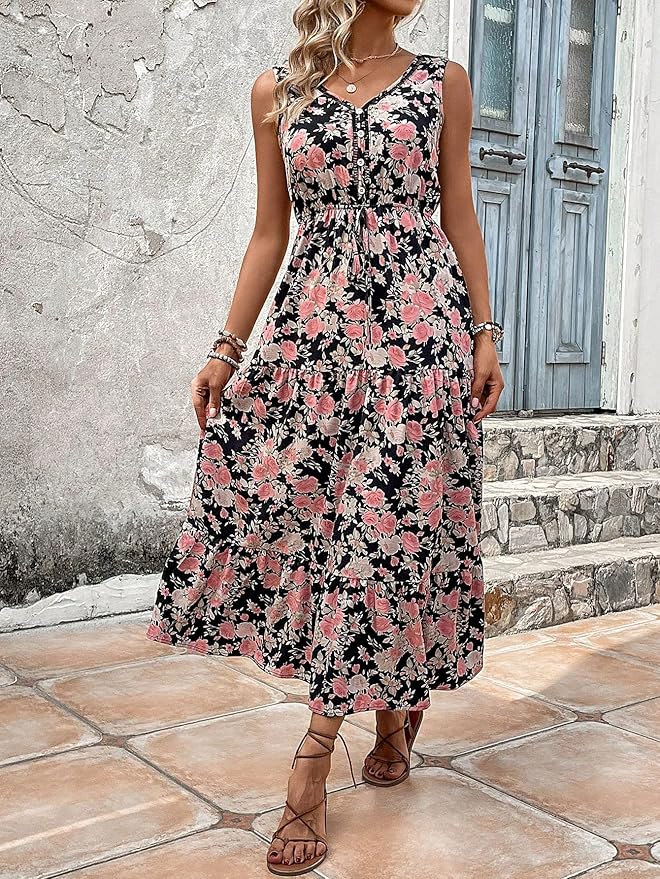 Katharina | Elegant Floral Dress in Premium Quality