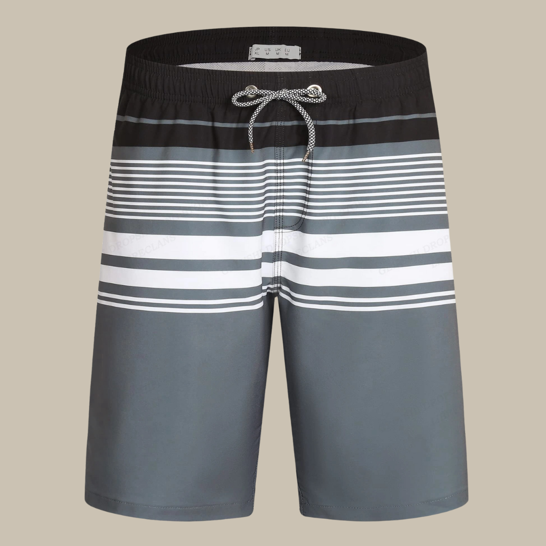 Mark | Striped Swim Shorts