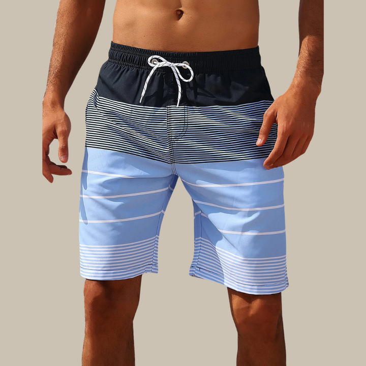 Mark | Striped Swim Shorts