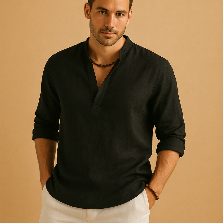 Fred |Classic White Shirt with Breathable Design for Men