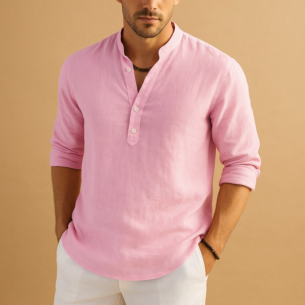 Fred |Classic White Shirt with Breathable Design for Men
