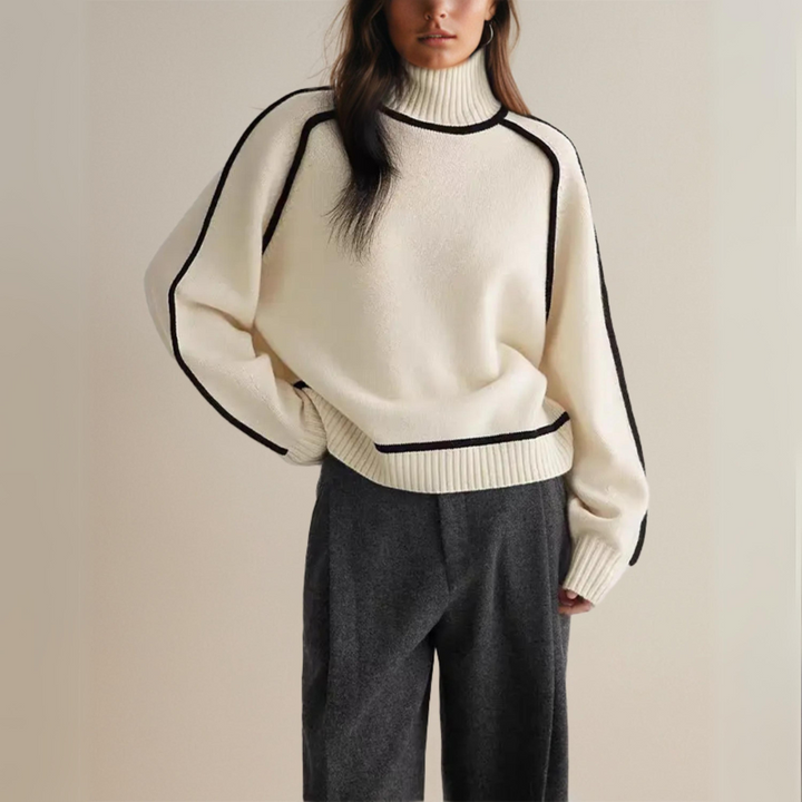 Sara-liv | Elegant Roll Neck Jumper
