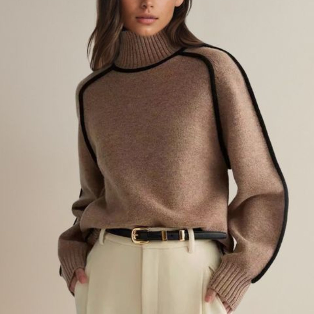 Sara-liv | Elegant Roll Neck Jumper