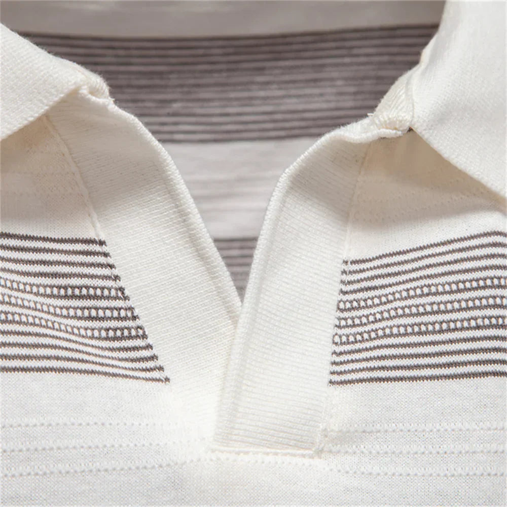 Theo | Classic Striped Polo Shirt