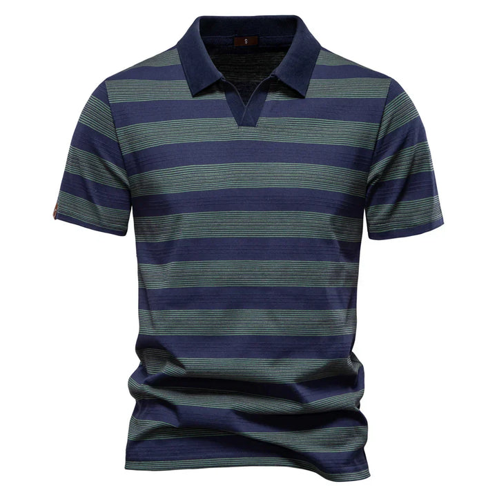 Theo | Classic Striped Polo Shirt