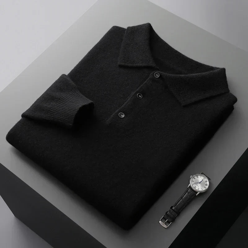 Pratt | Long-Sleeve Business Knit in Merino Wool