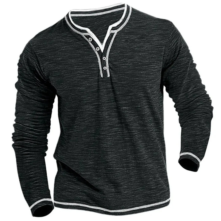 Leon | Long Sleeve T-Shirt with V-Neck