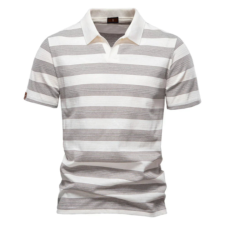 Theo | Classic Striped Polo Shirt