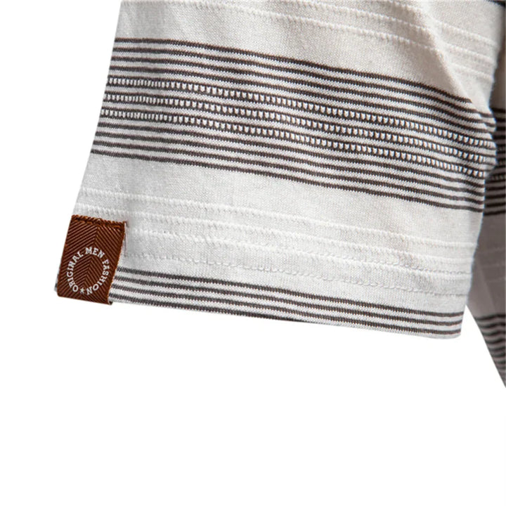 Theo | Classic Striped Polo Shirt