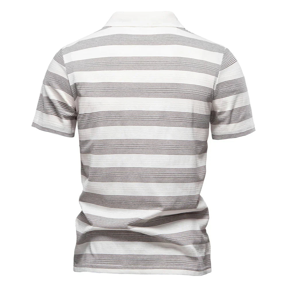 Theo | Classic Striped Polo Shirt