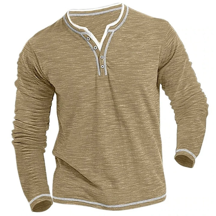 Leon | Long Sleeve T-Shirt with V-Neck