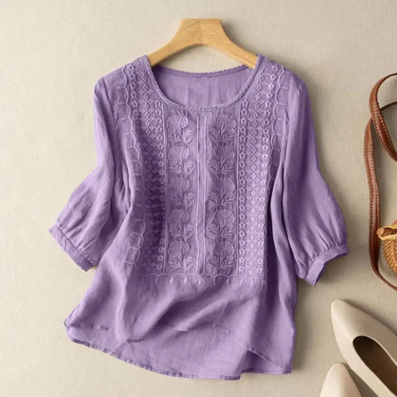Florentine | Embroidered Boho Blouse