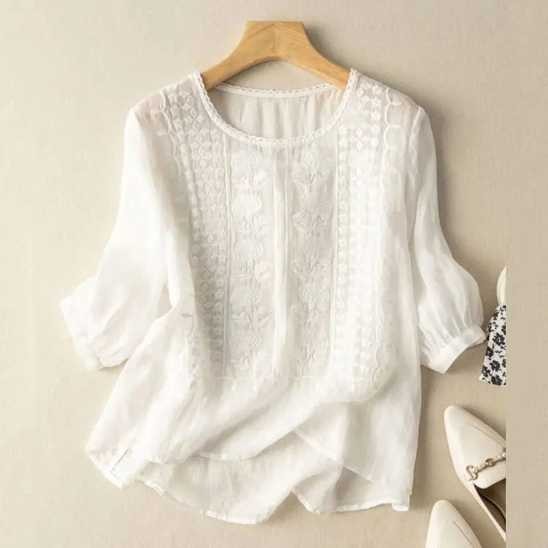 Florentine | Embroidered Boho Blouse