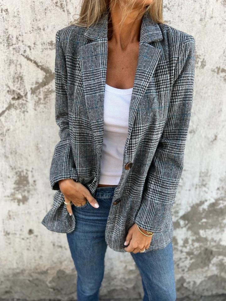 Violet | Stylish Checked Blazer for Women
