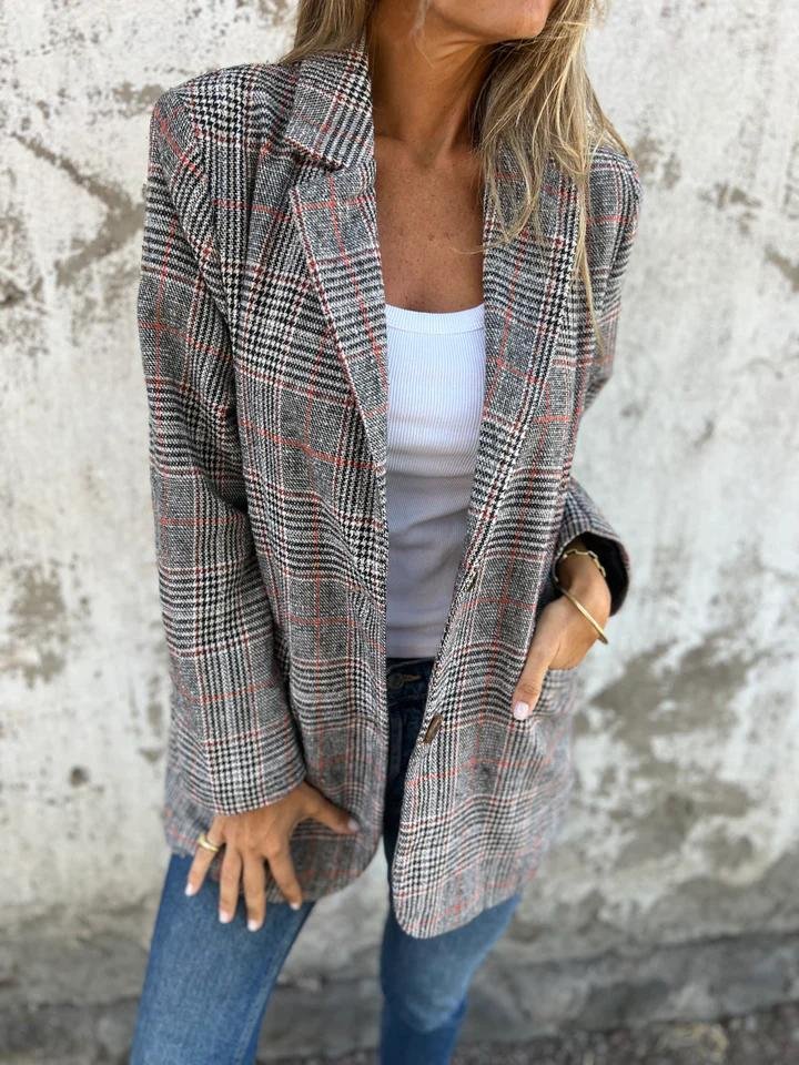 Violet | Stylish Checked Blazer for Women