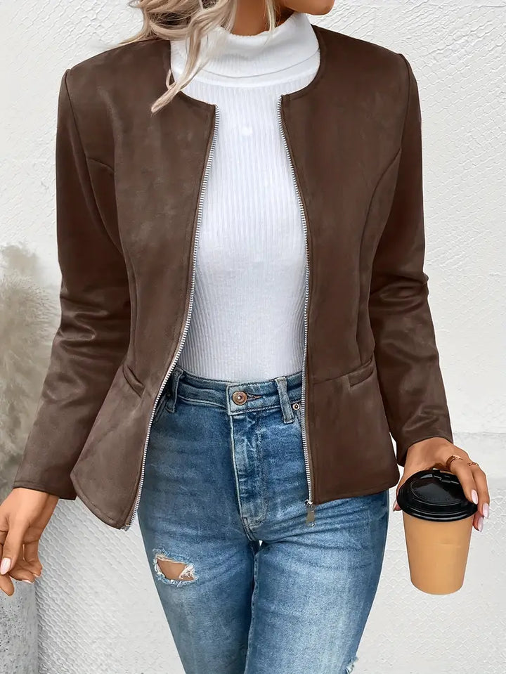 Maxima | Slim Fit Jacket with Zip