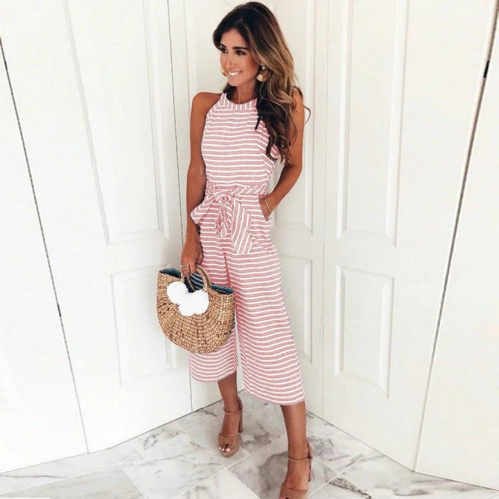 Veronika | Striped Jumpsuit
