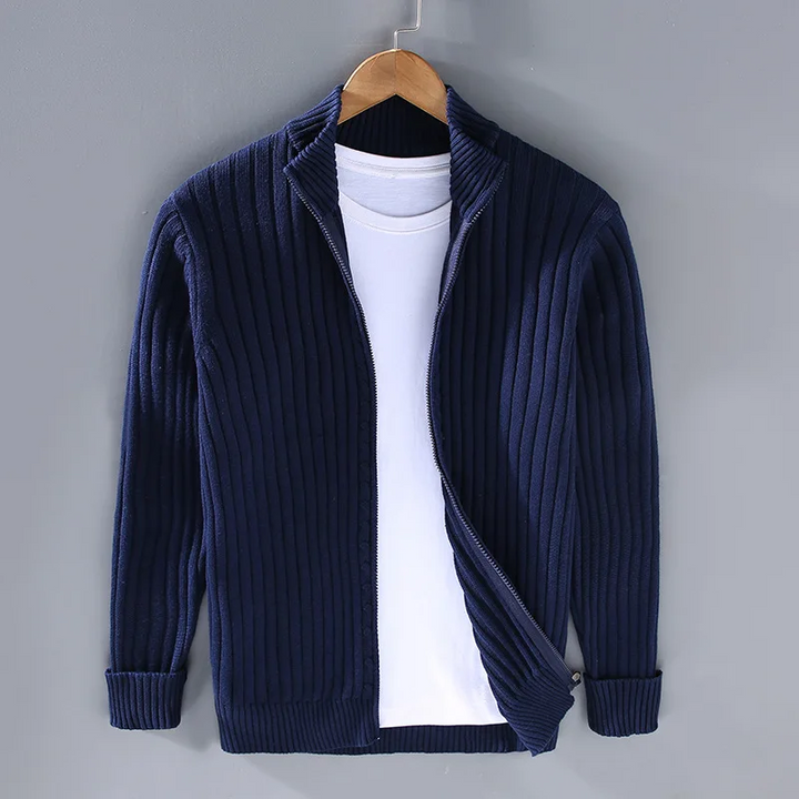 Oliver | Casual Zip-Up Cardigan