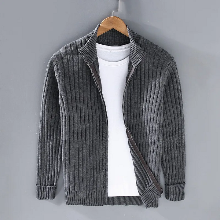 Oliver | Casual Zip-Up Cardigan