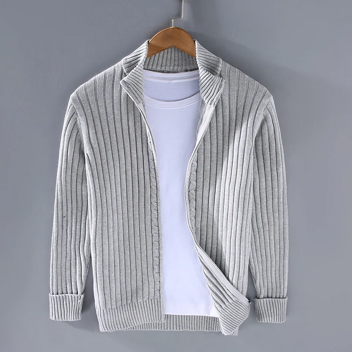 Oliver | Casual Zip-Up Cardigan
