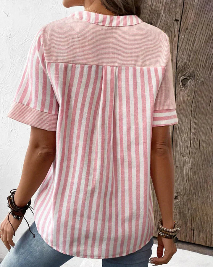 Louise | Elegant Striped Blouse