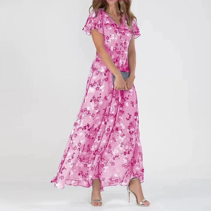 Verona | Elegant Floral Tummy Covering Dress