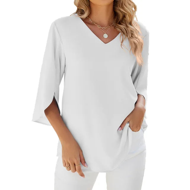 Anna | V-Neck Blouse