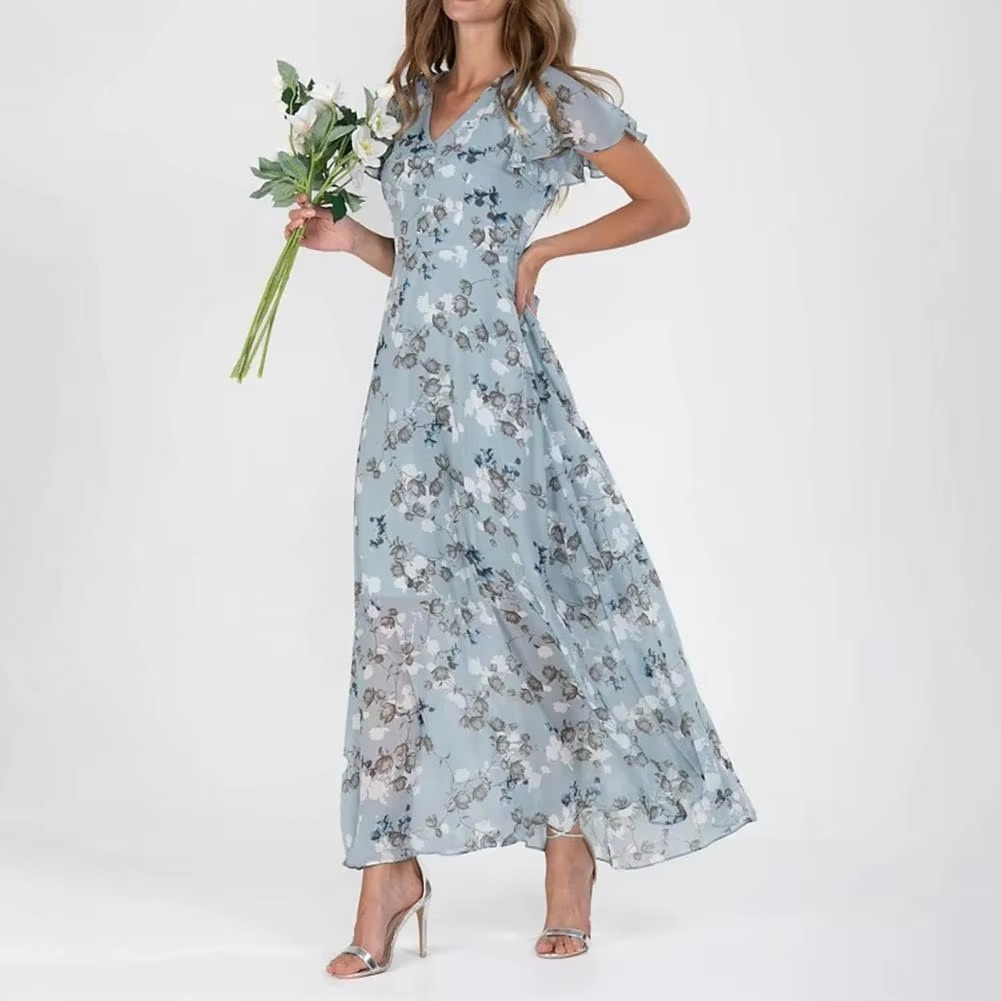 Verona | Elegant Floral Tummy Covering Dress